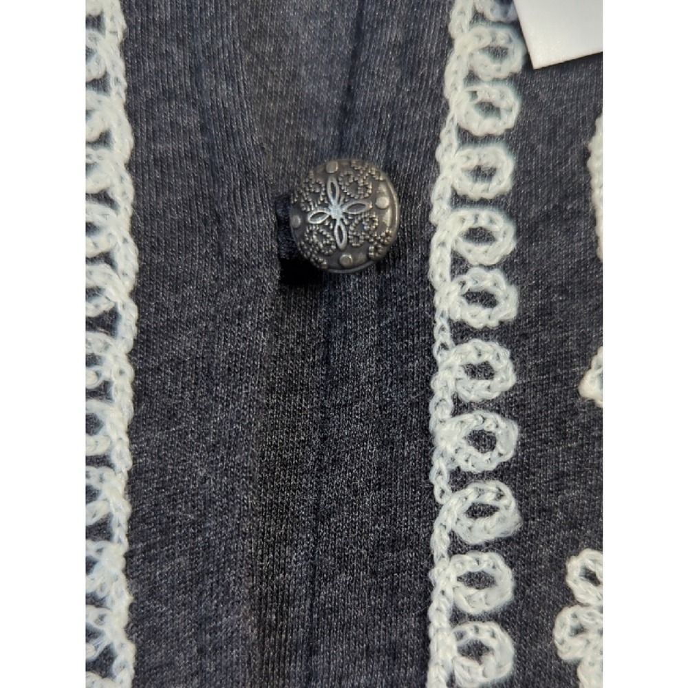 J. Jill NWT Embroidered Button Front Top Long Sleeve Size L Boho - Picture 4 of 10